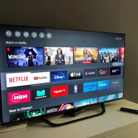 Apartment Kingsize Bed Self Check In & Smart Tv And Free Parking *