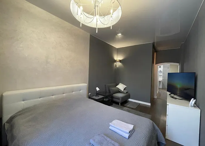 Apartment Kingsize Bed Self Check In & Smart Tv And Free Parking Riga